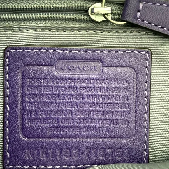 Coach Purple Leather Soho East West Shoulder bag - Picture 11 of 12